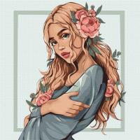 Opakowanie Malowanie po numerach - Wiosenny kwiat 40x40cm