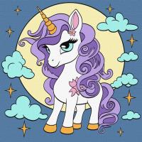 Opakowanie Malowanie po numerach- Wróżkowy jednorożec 25x25cm