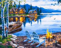 Opakowanie Malowanie po numerach  Wypoczynek nad jeziorem