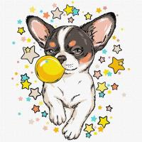 Opakowanie Malowanie po umerach - Gwiezdny pies 30x30cm