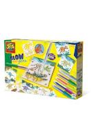 Malowanie przez dmuchanie Dinozaur. Wydawca: SES Creative. SmakLiter.pl Opakowanie Malowanie przez dmuchanie Dinozaur