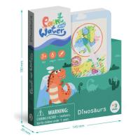 Malowanka wodna z markerem Dinozaury. Wydawca: Dodo. SmakLiter.pl Opakowanie Malowanka wodna z markerem Dinozaury