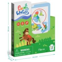 Malowanka wodna z markerem Farma. Wydawca: Dodo. SmakLiter.pl Opakowanie Malowanka wodna z markerem Farma