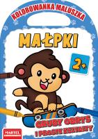 Okładka książki Małpki. Kolorowanka maluszka