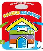 Okładka książki Maluch koloruje domek dla psa