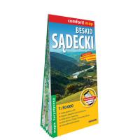 Mapa - Beskid Sądecki 1:50 000. Autor:   Praca zbiorowa. SmakLiter.pl Okładka książki Mapa - Beskid Sądecki 1:50 000