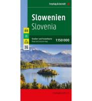 Mapa Słowenia 1:150 000 FB. Autor: Opracowanie zbiorowe. SmakLiter.pl Okładka książki Mapa Słowenia 1:150 000 FB