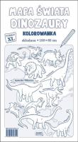Mapa Świata Dinozaury Kolorowanka XL 2 sztuki. Wydawca: Jako. SmakLiter.pl Opakowanie Mapa Świata Dinozaury Kolorowanka XL 2 sztuki