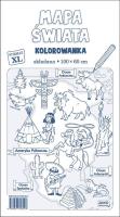 Mapa Świata Kolorowanka XL 2 sztuki. Wydawca: Jako. SmakLiter.pl Opakowanie Mapa Świata Kolorowanka XL 2 sztuki