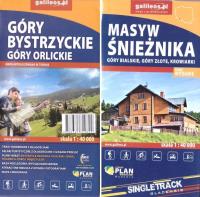 Mapa tur. - Ziemia Kłodzka na dwóch mapach. Autor: Opracowanie zbiorowe. SmakLiter.pl Okładka książki Mapa tur. - Ziemia Kłodzka na dwóch mapach