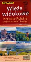 Mapa - Wieże widokowe Karpaty Polskie. Autor:   Praca zbiorowa. SmakLiter.pl Okładka książki Mapa - Wieże widokowe Karpaty Polskie