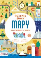 Mapy. Poznaję świat z naklejkami.. Autor: Paola Misesti. SmakLiter.pl Okładka książki Mapy. Poznaję świat z naklejkami.