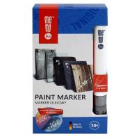 Marker olejny 2-4mm srebrny (10szt) MemoBe. Wydawca: MemoBe. SmakLiter.pl Opakowanie Marker olejny 2-4mm srebrny (10szt) MemoBe