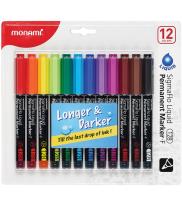 Marker permanentny SigmaFlo 12kol MONAMI. Wydawca: Monami. SmakLiter.pl Opakowanie Marker permanentny SigmaFlo 12kol MONAMI