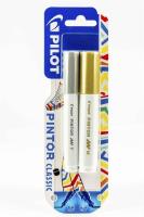 Marker Pintor srebrny F, złoty M 2szt. PILOT. Wydawca: Pilot. SmakLiter.pl Opakowanie Marker Pintor srebrny F, złoty M 2szt. PILOT
