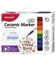 Markery do ceramiki 8kol MONAMI. Wydawca: Monami. SmakLiter.pl Opakowanie Markery do ceramiki 8kol MONAMI
