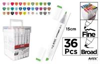 Opakowanie Markery dwustronne Chromax 36 kolorów