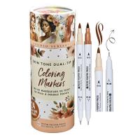 Markery dwustronne cieliste Dual-Tip 24 kolory Peter Pauper Press. Wydawca: Peter Pauper Press. SmakLiter.pl Opakowanie Markery dwustronne cieliste Dual-Tip 24 kolory Peter Pauper Press