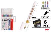 Opakowanie Markery metaliczne 6 kolorów