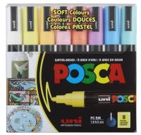 Opakowanie Markery PC-5M soft colors pastelowe kolory Posca Uni