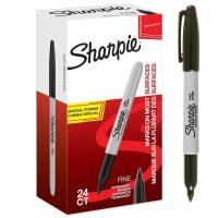 Markery permanentne fine czarne (24szt). Wydawca: Sharpie. SmakLiter.pl Opakowanie Markery permanentne fine czarne (24szt)