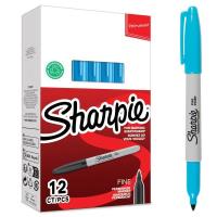 Markery permanentne fine niebieskie (12szt). Wydawca: Sharpie. SmakLiter.pl Opakowanie Markery permanentne fine niebieskie (12szt)