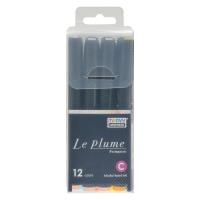 Opakowanie Markery permanentne z końcówką pędzelkową 12szt