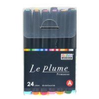 Opakowanie Markery permanentne z końcówką pędzelkową 24szt