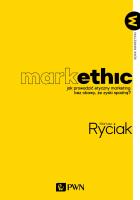 MarkEthic. Autor: Ryciak Mariusz. SmakLiter.pl Okładka książki MarkEthic