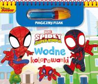Marvel Spidey i Super-kumple. Wodne kolorowanki. Magiczny pisak. Autor:   Praca zbiorowa. SmakLiter.pl Okładka książki Marvel Spidey i Super-kumple. Wodne kolorowanki. Magiczny pisak