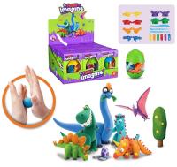 Opakowanie Masa plastyczna dinozaury z foremkami