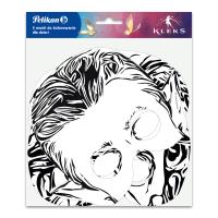 Opakowanie Maski dla dzieci do kolorowania Kleks 3 szt. Pelikan