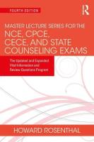 Master Lecture Series for the NCE CPCE CECE and State Counseling Exams. Autor: Rosenthal Howard. SmakLiter.pl Okładka książki Master Lecture Series for the NCE CPCE CECE and State Counseling Exams