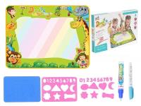 Opakowanie Mata z flamastrem wodnym i szablonami