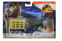 Opakowanie Matchbox Jurassic World Transporter z Terizinozaur