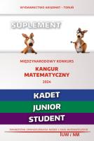 Matematyka z wesołym kangurem - Suplement 2024. Autor:   Praca zbiorowa. SmakLiter.pl Okładka książki Matematyka z wesołym kangurem - Suplement 2024
