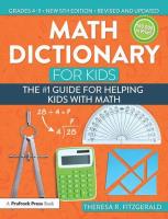 Math Dictionary for Kids. Autor: Fitzgerald Theresa R.. SmakLiter.pl Okładka książki Math Dictionary for Kids
