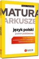 Matura Arkusze Język polski Poziom podstawowy. Autor: Joanna Baczyńska-Wybrańska, Magdalena Dąbrowska-Banyś. SmakLiter.pl Okładka książki Matura Arkusze Język polski Poziom podstawowy