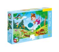 Maxi Puzzle 12 Pieski. Wydawca: MULTIGRA. SmakLiter.pl Opakowanie Maxi Puzzle 12 Pieski