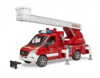 MB Sprinter Straż Pożarna z drabiną obrotową. Wydawca: Bruder. SmakLiter.pl Opakowanie MB Sprinter Straż Pożarna z drabiną obrotową