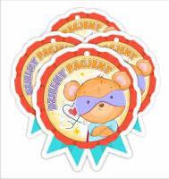 Opakowanie Medal papierowy - Dzielny pacjent Super Miś 4szt