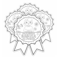 Opakowanie Medal papierowy - Najlepsza babcia 4szt