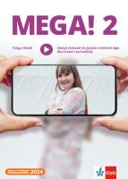 Mega! 2 zeszyt ćwiczeń. Autor: Kinga Olech. SmakLiter.pl Okładka książki Mega! 2 zeszyt ćwiczeń