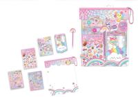 Mega zestaw naklejek z długopisem w saszetce Słodycze. Wydawca: POCOWARE. SmakLiter.pl Opakowanie Mega zestaw naklejek z długopisem w saszetce Słodycze