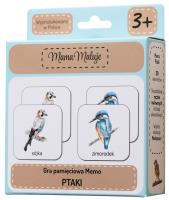 Memo Ptaki. Wydawca: Mama Maluje. SmakLiter.pl Opakowanie Memo Ptaki