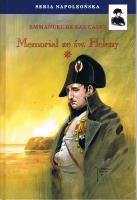 Memoriał ze św. Heleny Tom 1. Autor: Emmanuel de Las Cases. SmakLiter.pl Okładka książki Memoriał ze św. Heleny Tom 1