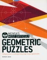 Mensa's Most Difficult Geometric Puzzles. Autor: Jones Graham. SmakLiter.pl Okładka książki Mensa's Most Difficult Geometric Puzzles