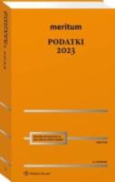 Meritum Podatki 2023. Autor: Aleksander Kaźmierski. SmakLiter.pl Okładka książki Meritum Podatki 2023