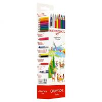 Opakowanie Metalowy piórnik z wyposażeniem 16el