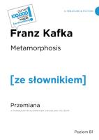 Metamorphosis. Przemiana. Poziom B1. Autor: Franz Kafka. SmakLiter.pl Okładka książki Metamorphosis. Przemiana. Poziom B1